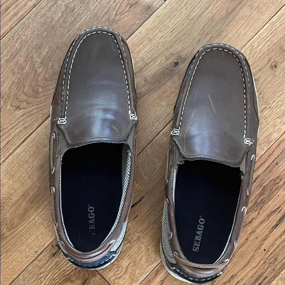 Sebago Men's Classic Brown Boat Shoes Size 10.5 W